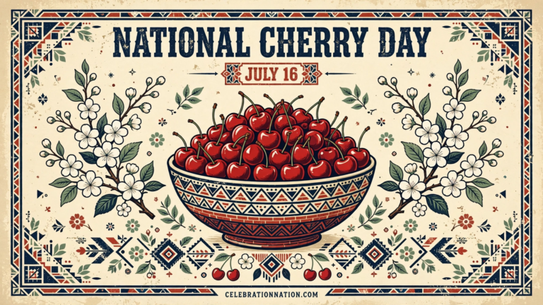 National Cherry Day poster