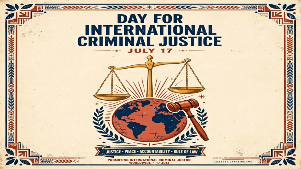 Day for International Criminal Justice poster