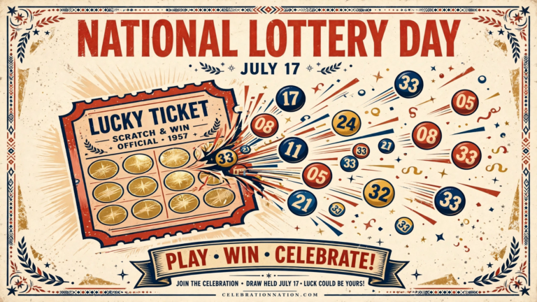 National Lottery Day poster