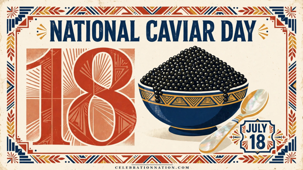 National Caviar Day poster
