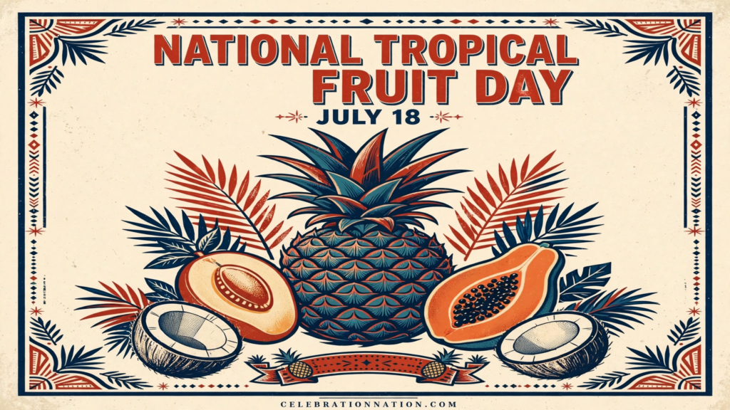 National Tropical Fruit Day poster