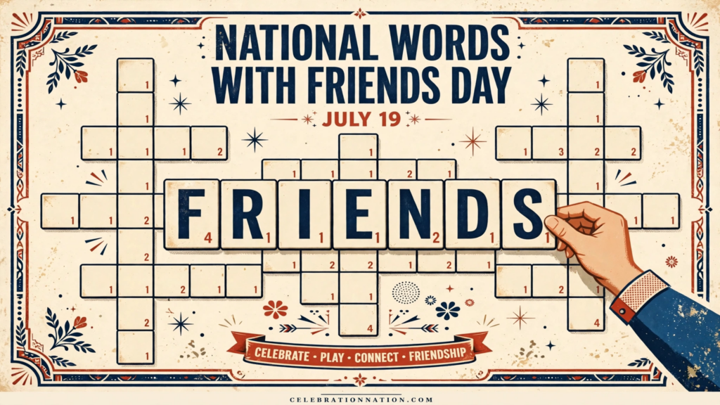 National Words with Friends Day poster