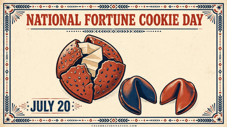 National Fortune Cookie Day poster