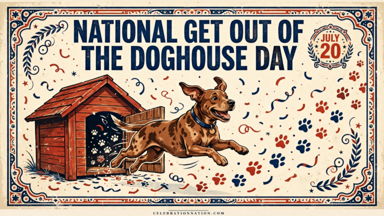 National Get Out of the Doghouse Day poster