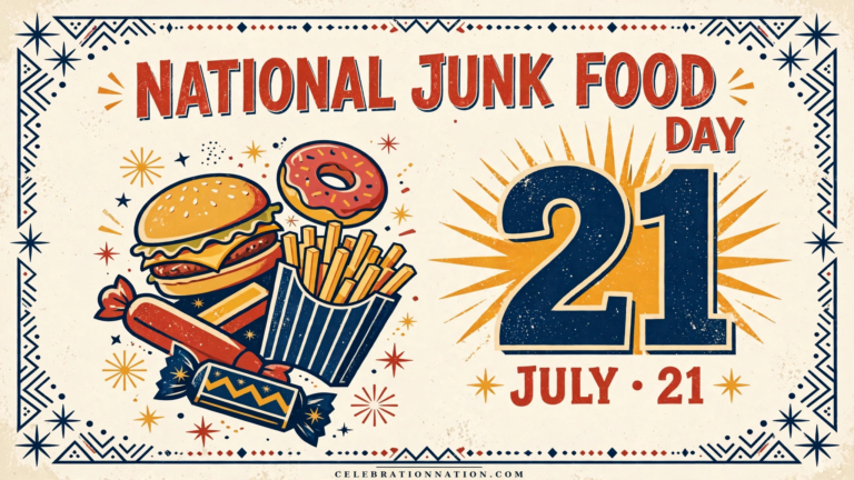 National Junk Food Day poster