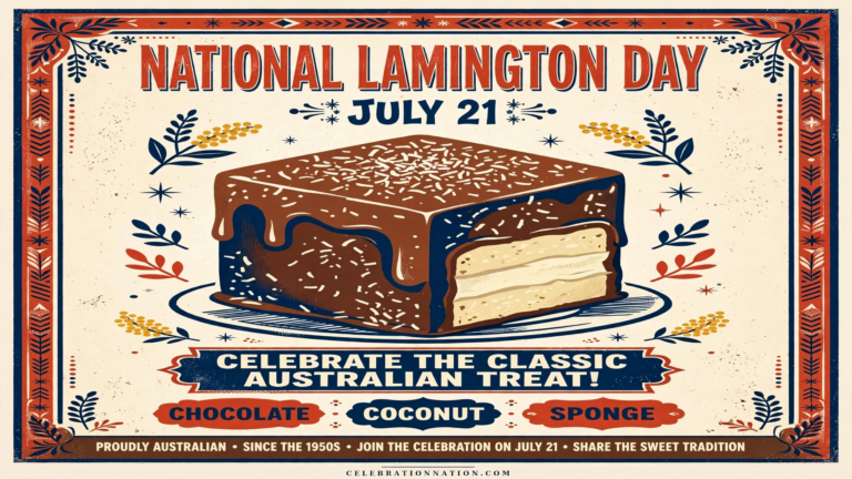 National Lamington Day poster
