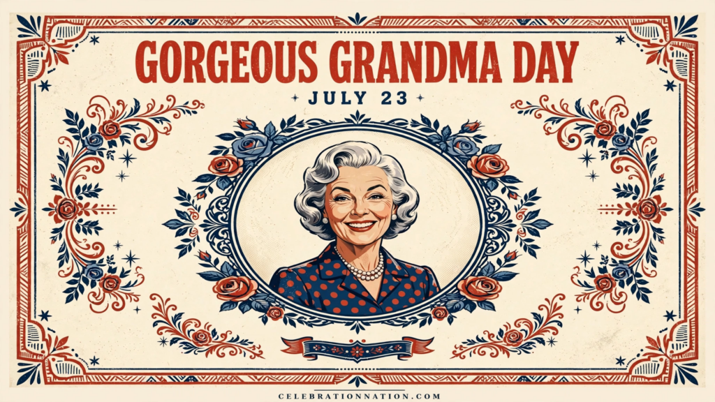 Gorgeous Grandma Day poster