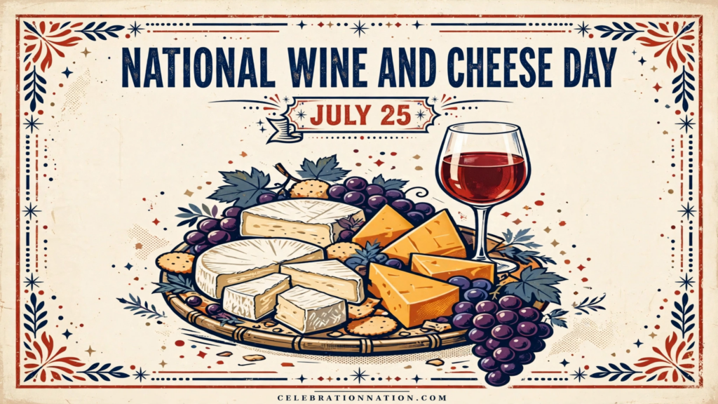 National Wine and Cheese Day poster