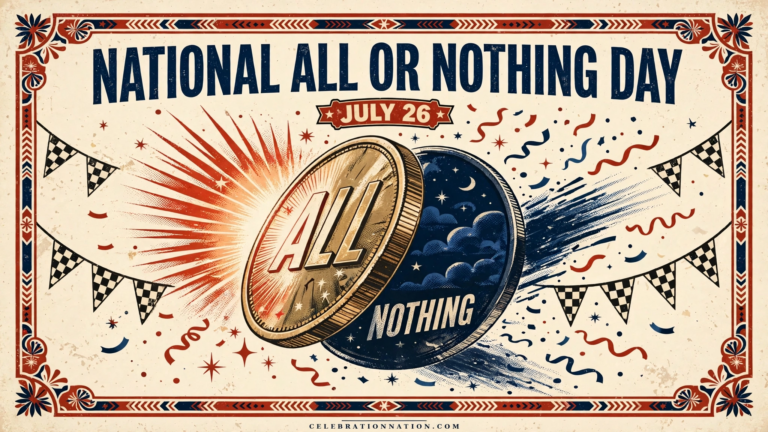 National All or Nothing Day poster