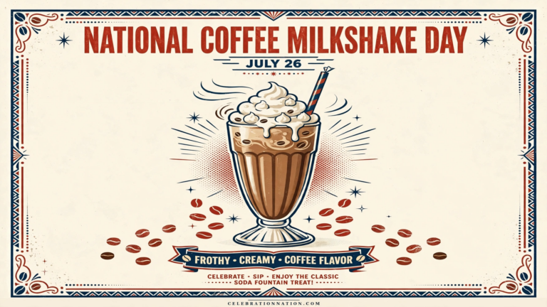 National Coffee Milkshake Day poster