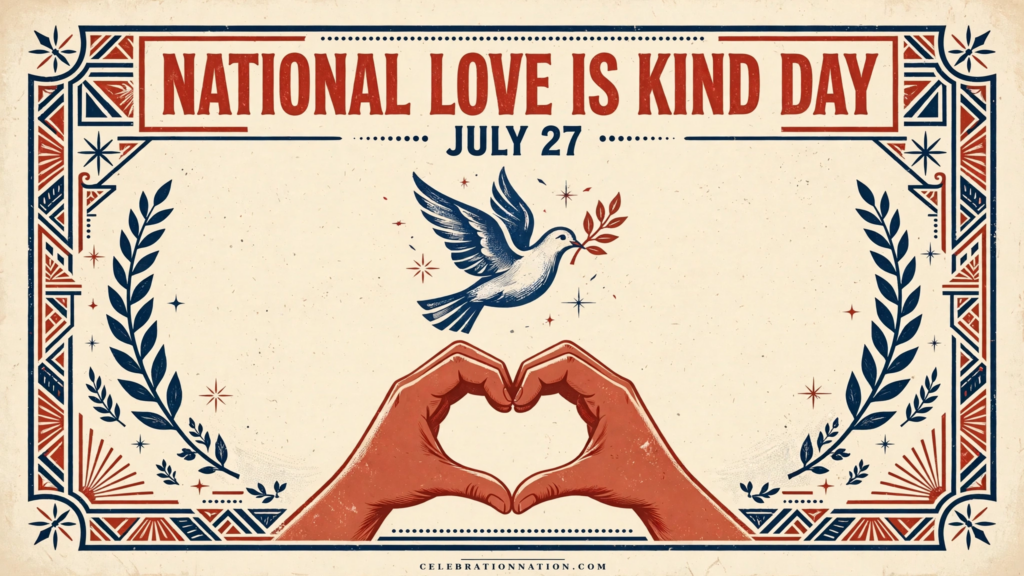National Love Is Kind Day poster