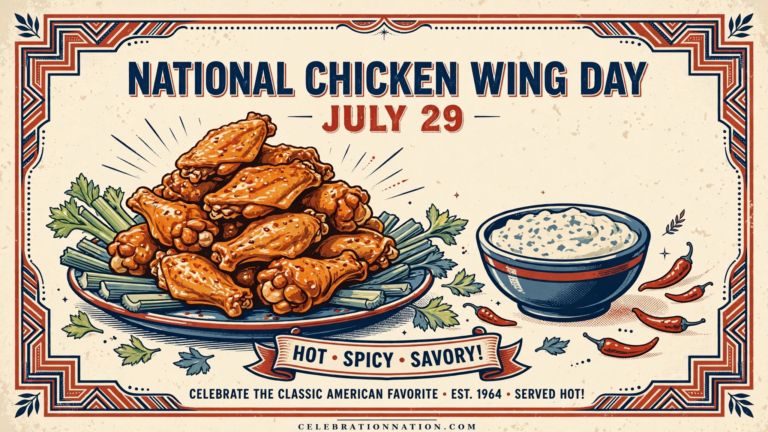 National Chicken Wing Day poster