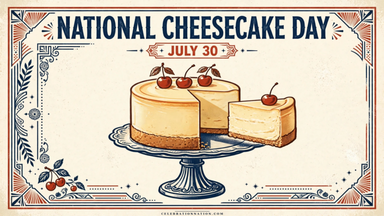 National Cheesecake Day poster