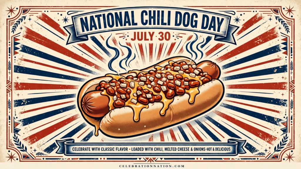 National Chili Dog Day poster