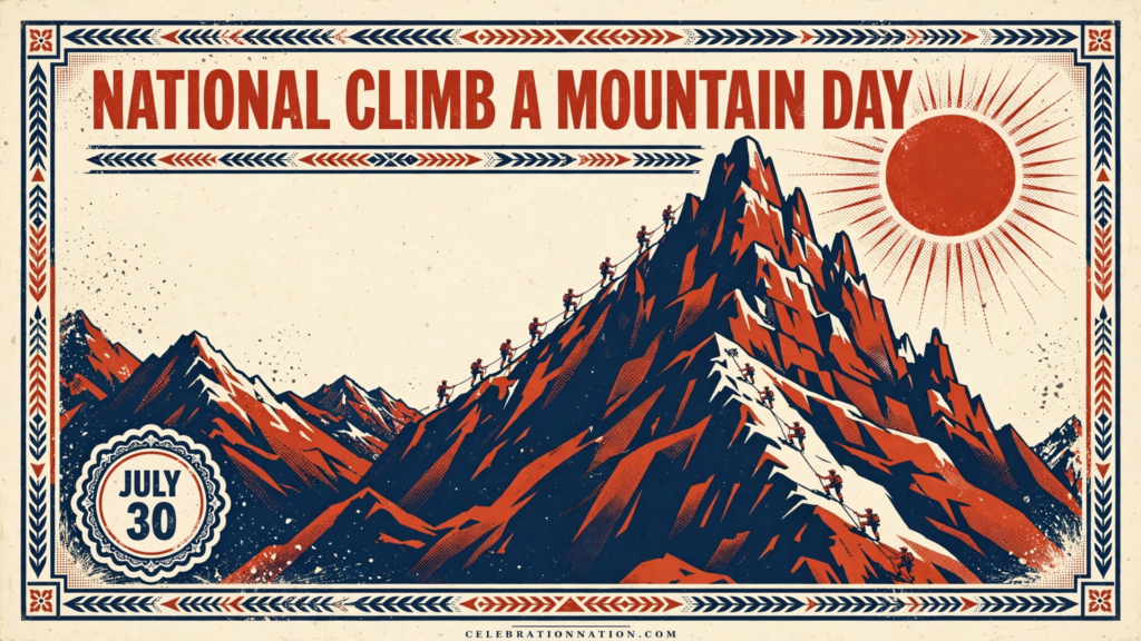 National Climb a Mountain Day poster