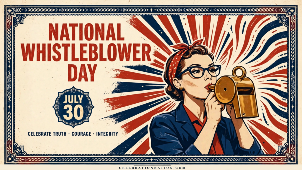 National Whistleblower Day poster
