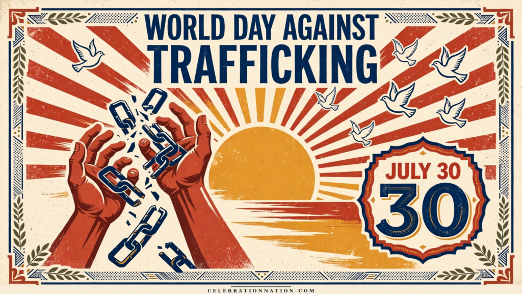 World Day Against Trafficking poster