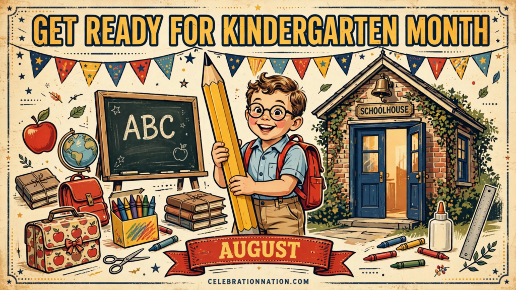 Get Ready for Kindergarten Month poster