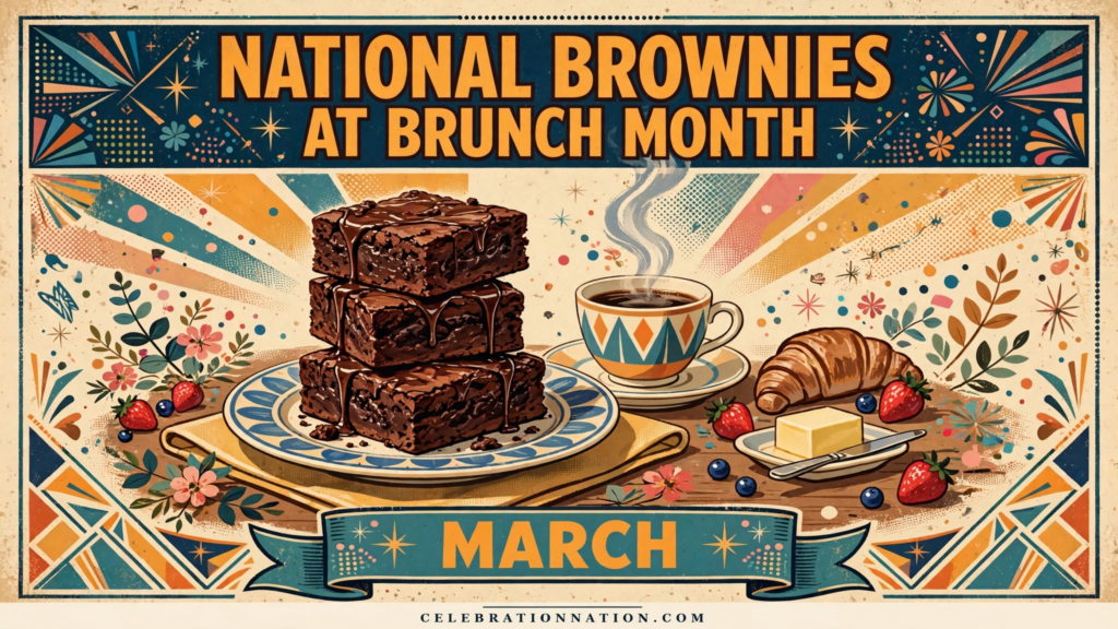 National Brownies at Brunch Month poster