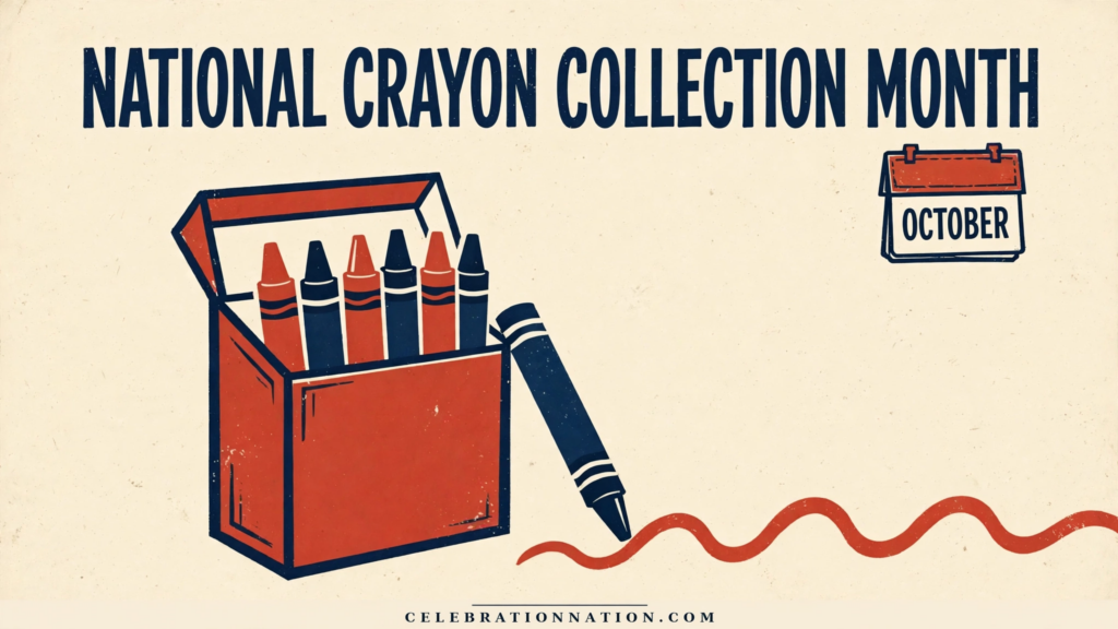National Crayon Collection Month poster