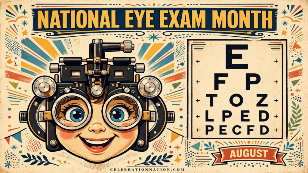 National Eye Exam Month poster