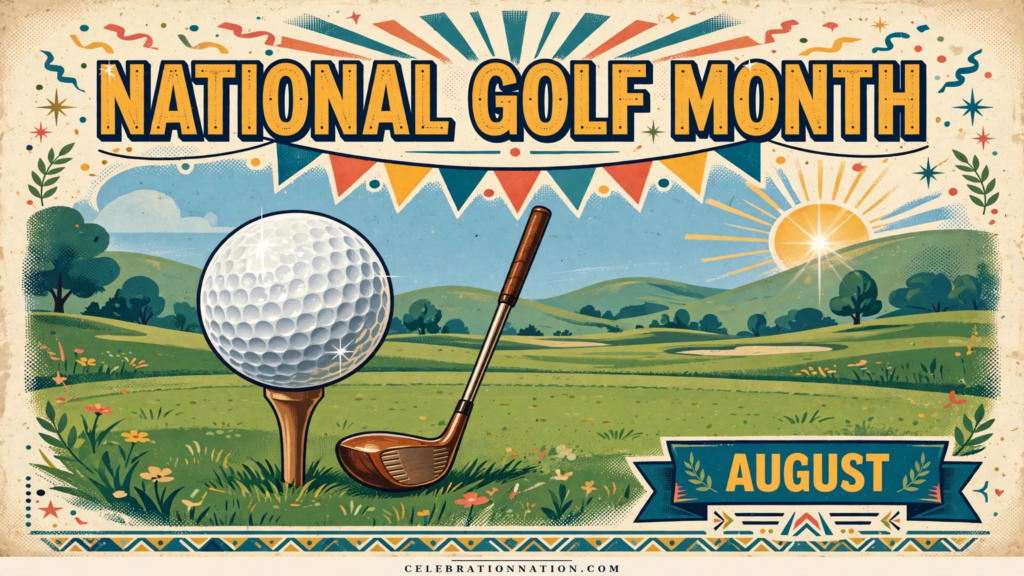 National Golf Month poster