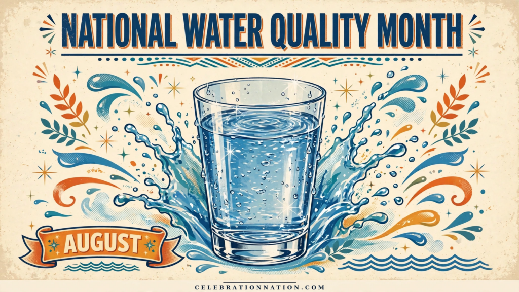 National Water Quality Month poster