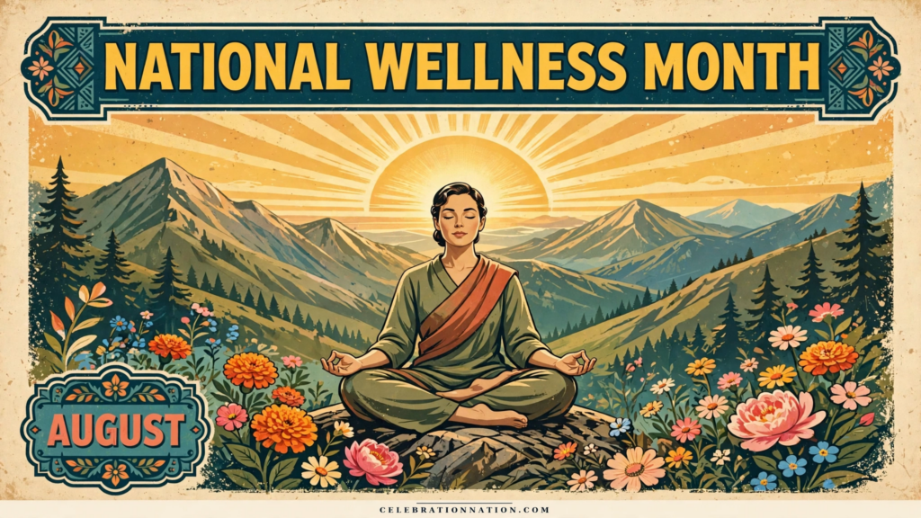 National Wellness Month poster