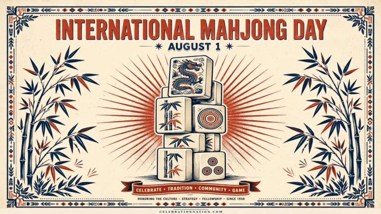 International Mahjong Day poster