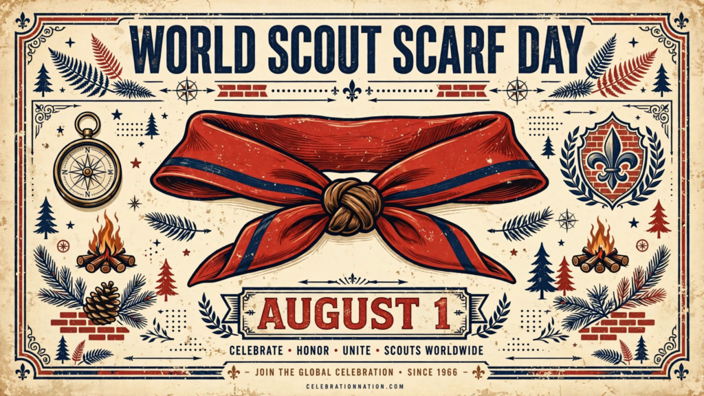 World Scout Scarf Day poster