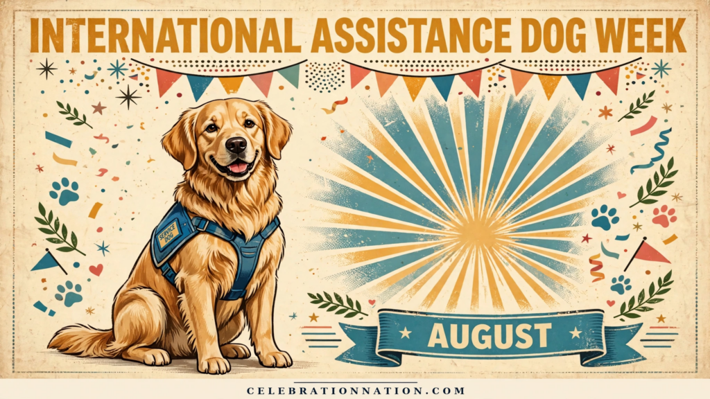International Assistance Dog Week poster
