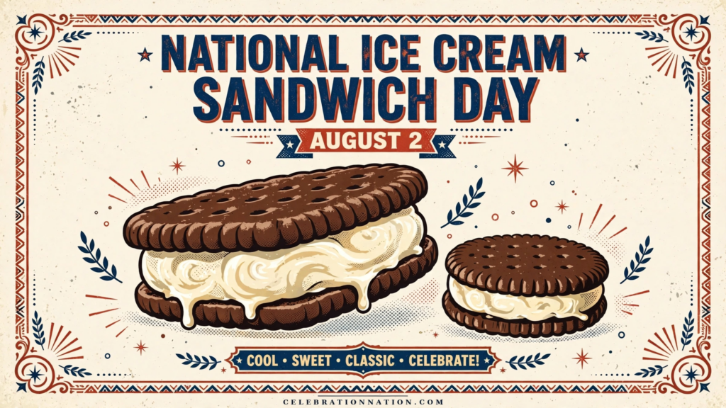National Ice Cream Sandwich Day poster