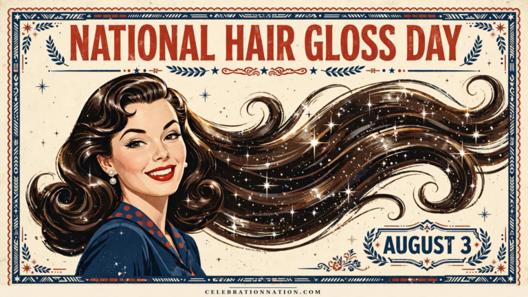 National Hair Gloss Day poster