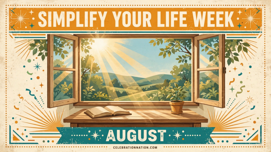 Simplify Your Life Week poster