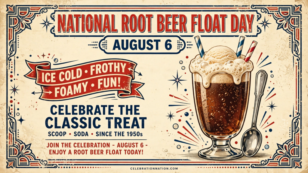 National Root Beer Float Day poster