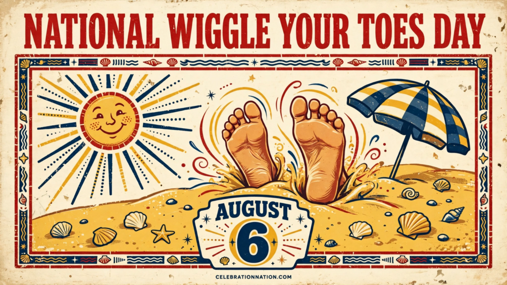 National Wiggle Your Toes Day poster