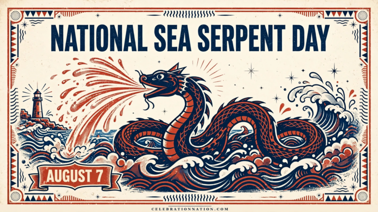 National Sea Serpent Day poster