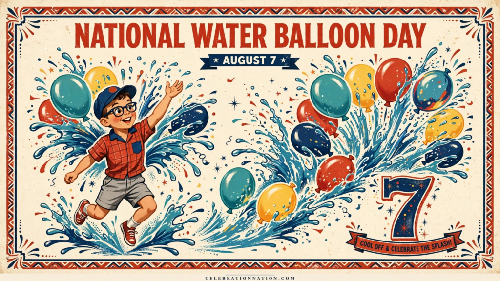 National Water Balloon Day poster