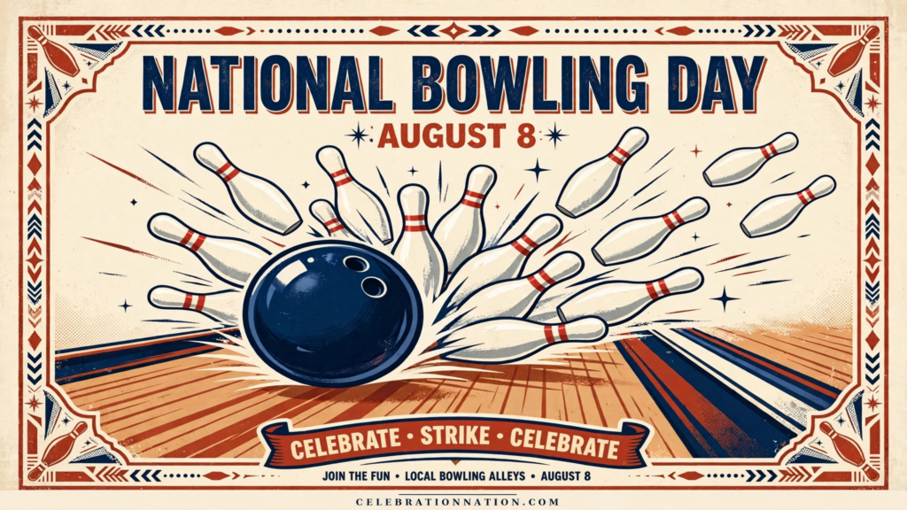 National Bowling Day poster