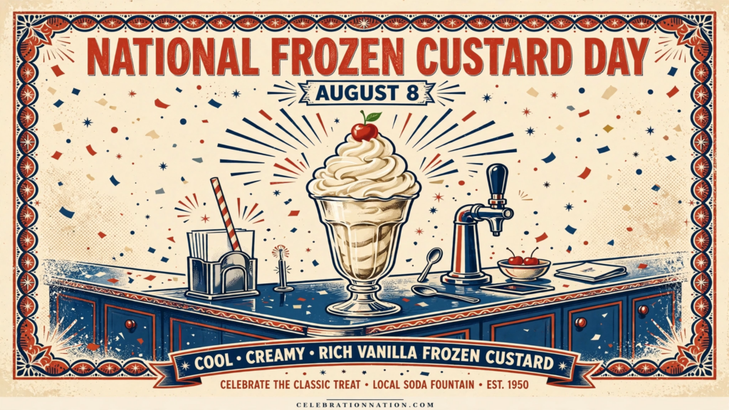 National Frozen Custard Day poster