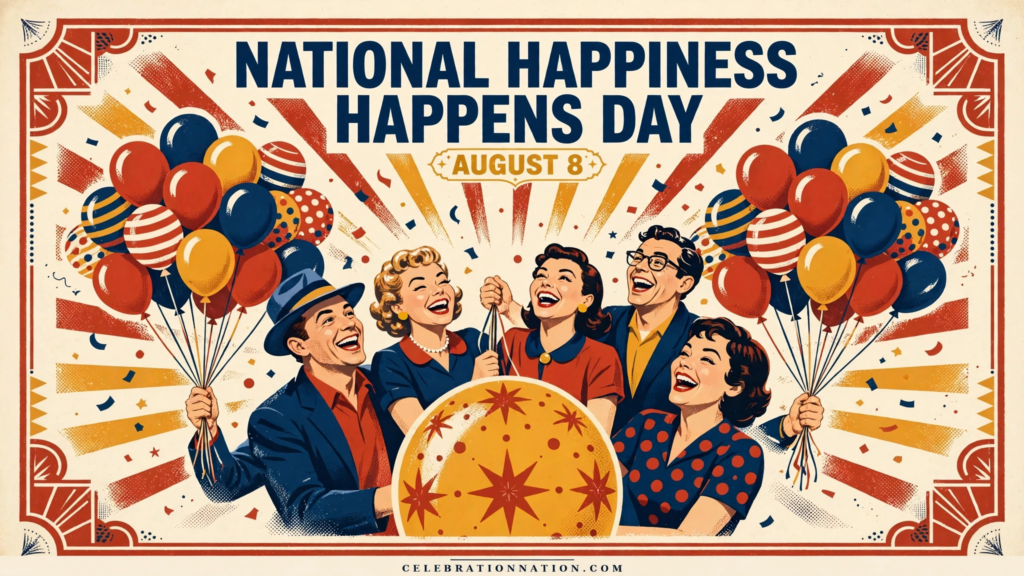 National Happiness Happens Day poster