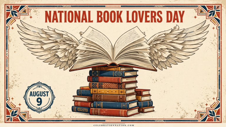 National Book Lovers Day poster