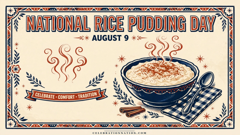 National Rice Pudding Day poster
