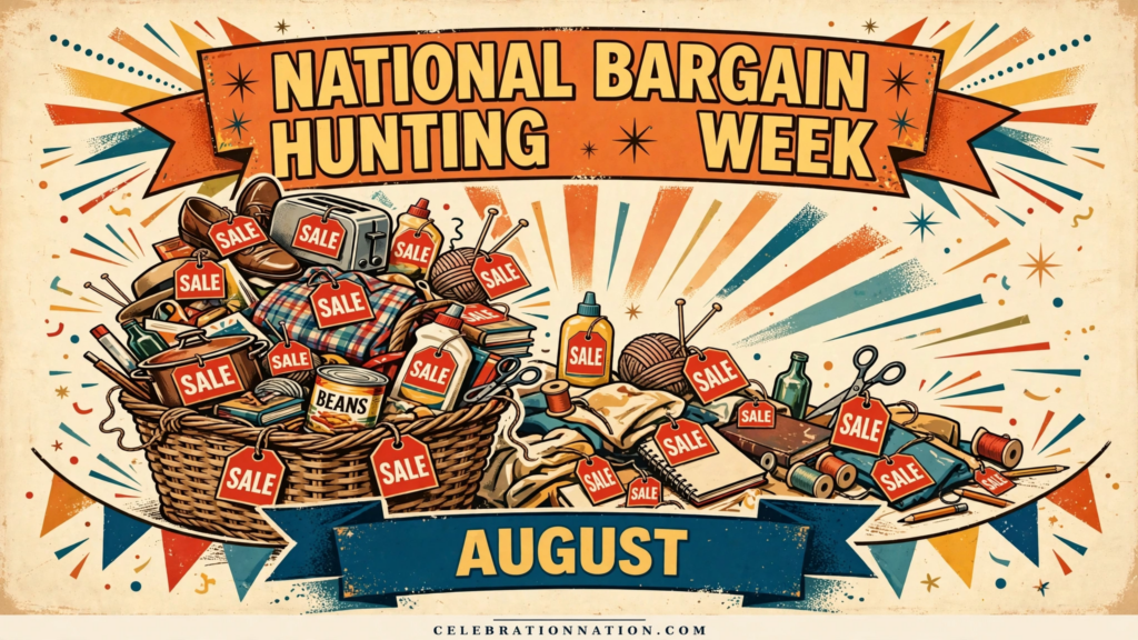 National Bargain Hunting Week poster