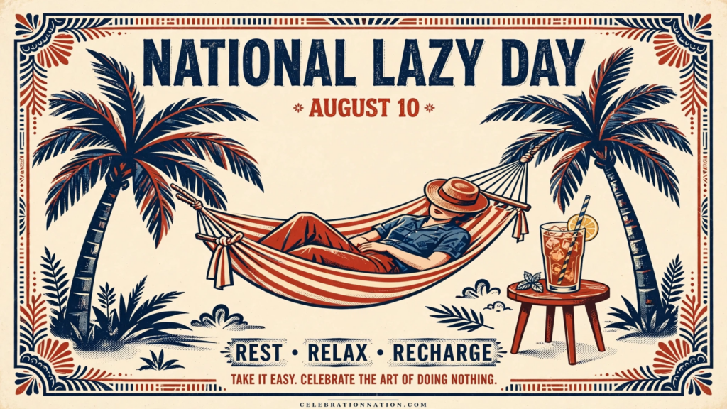 National Lazy Day poster