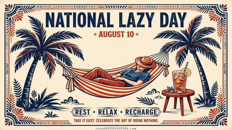 National Lazy Day poster