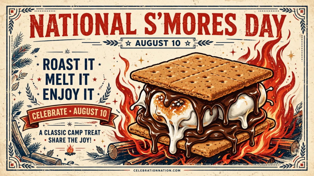 National S’mores Day poster