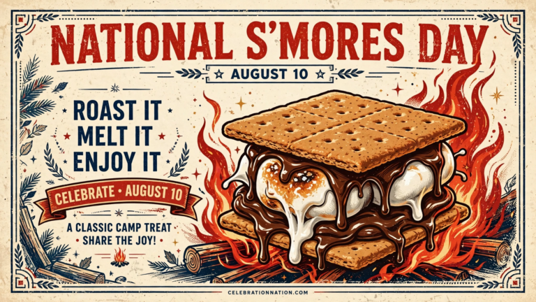 National S’mores Day poster