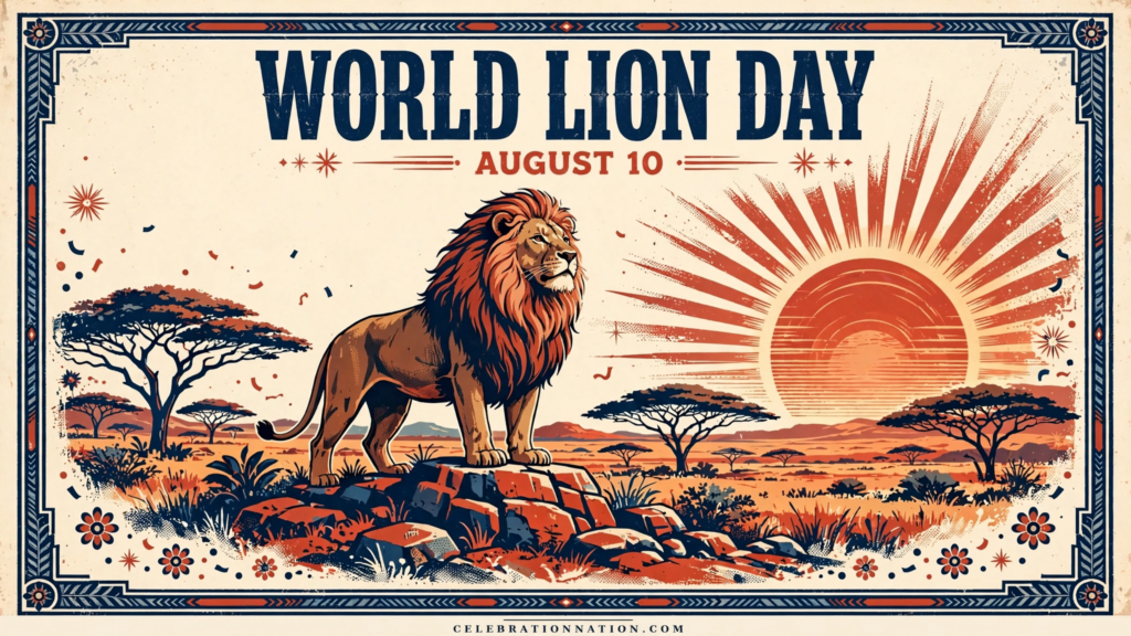 World Lion Day poster