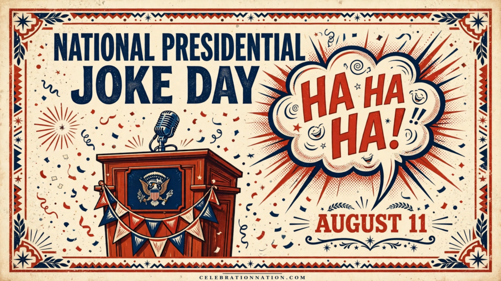 National Presidential Joke Day poster